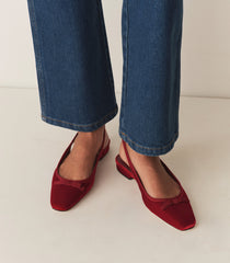 COSSIMA SLINGBACK -- RUBY VELVET | FALL 24