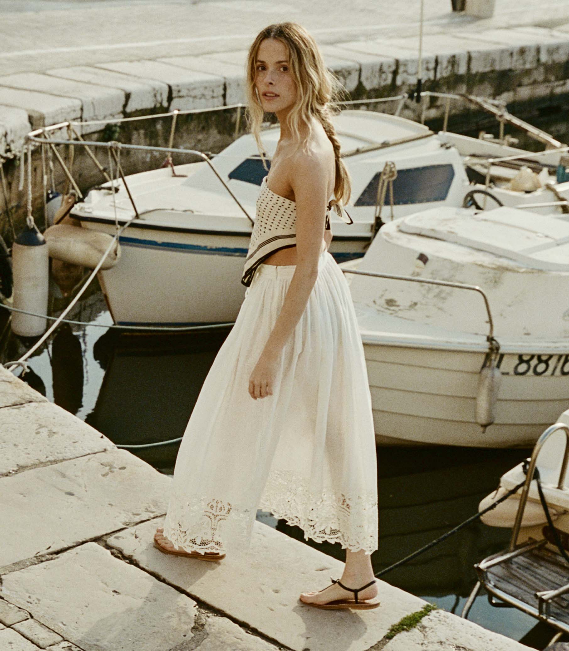 GLORIANE SKIRT -- SALT | SUMMER 24