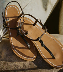 DÔEN & K.JACQUES CÔTE SANDAL -- NOIR | 3RD PARTY