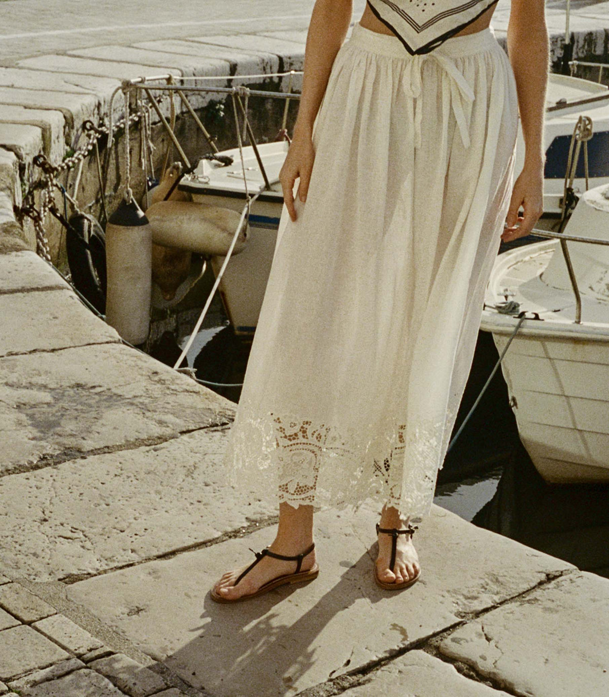 GLORIANE SKIRT -- SALT | SUMMER 24