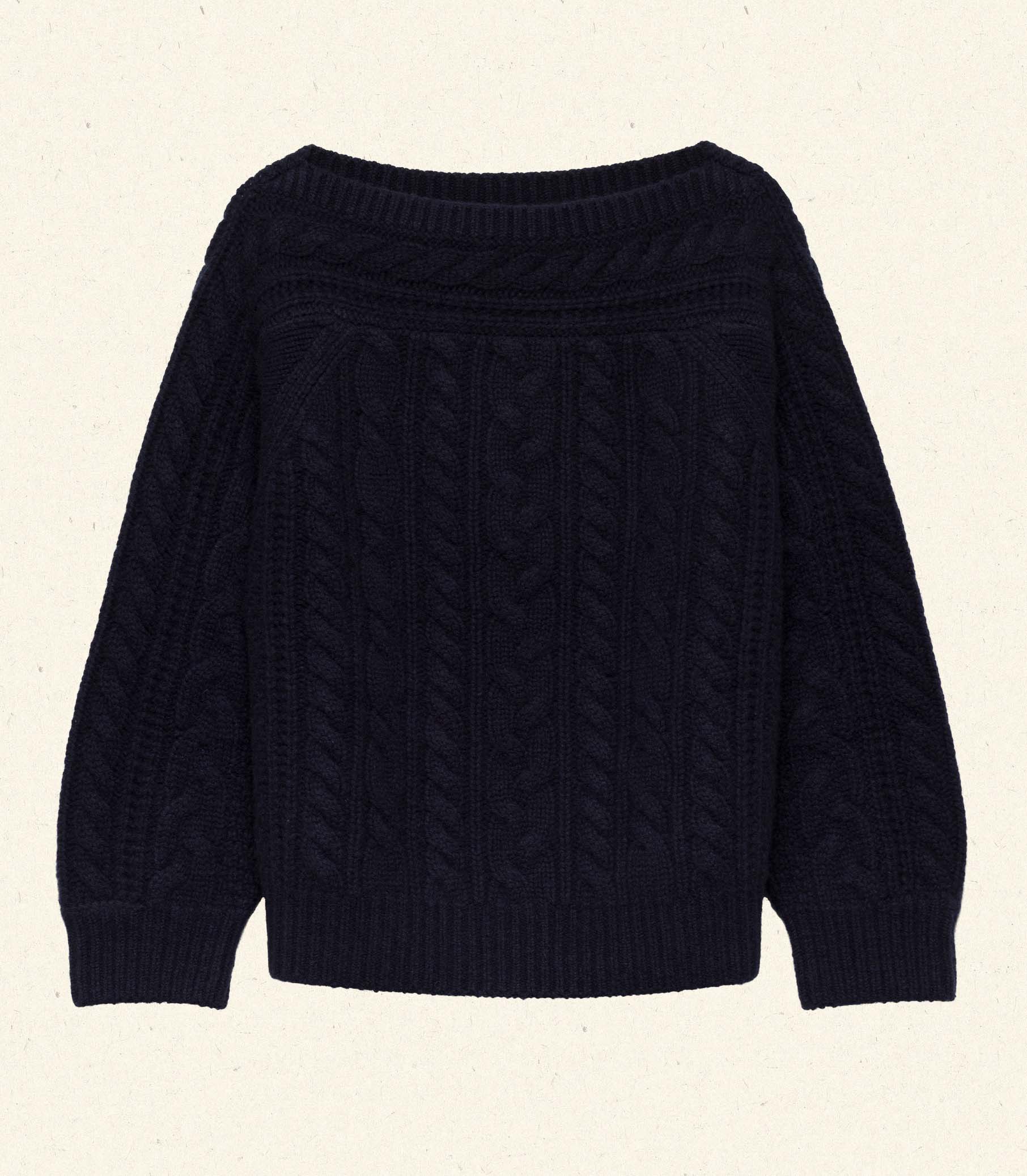 CRESSIDA CASHMERE SWEATER -- NAVY | FALL 24