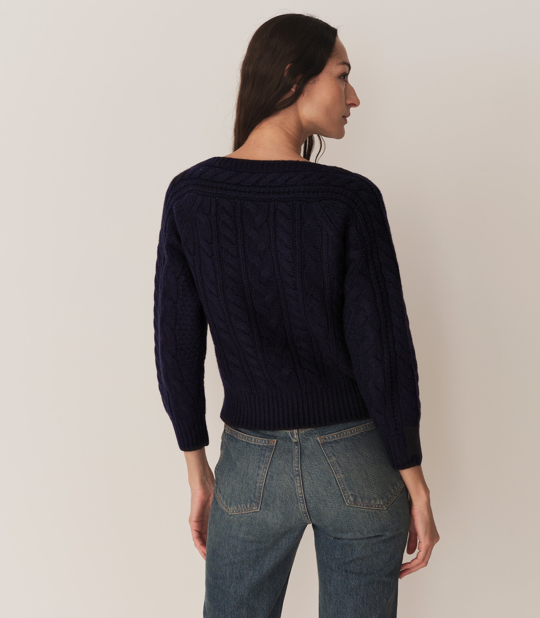 CRESSIDA CASHMERE SWEATER -- NAVY | FALL 24