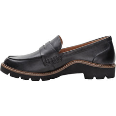 Women's Aetrex Collette Black Leather Loafer