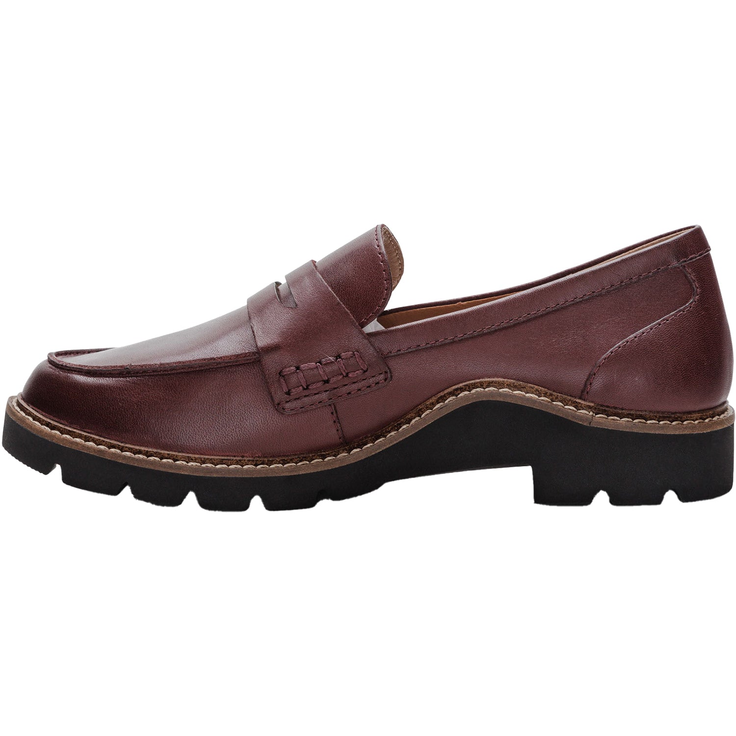 Women's Aetrex Collette Burgundy Leather Loafer