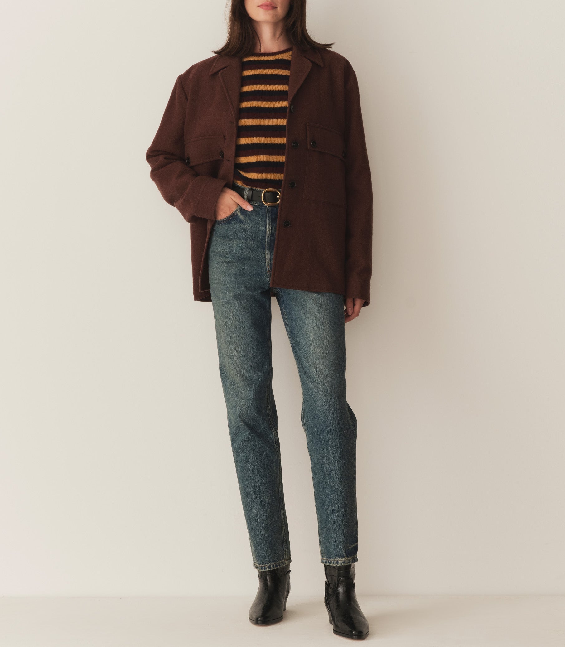 DANA CASHMERE SWEATER -- CARRINGTON STRIPE | FALL 24