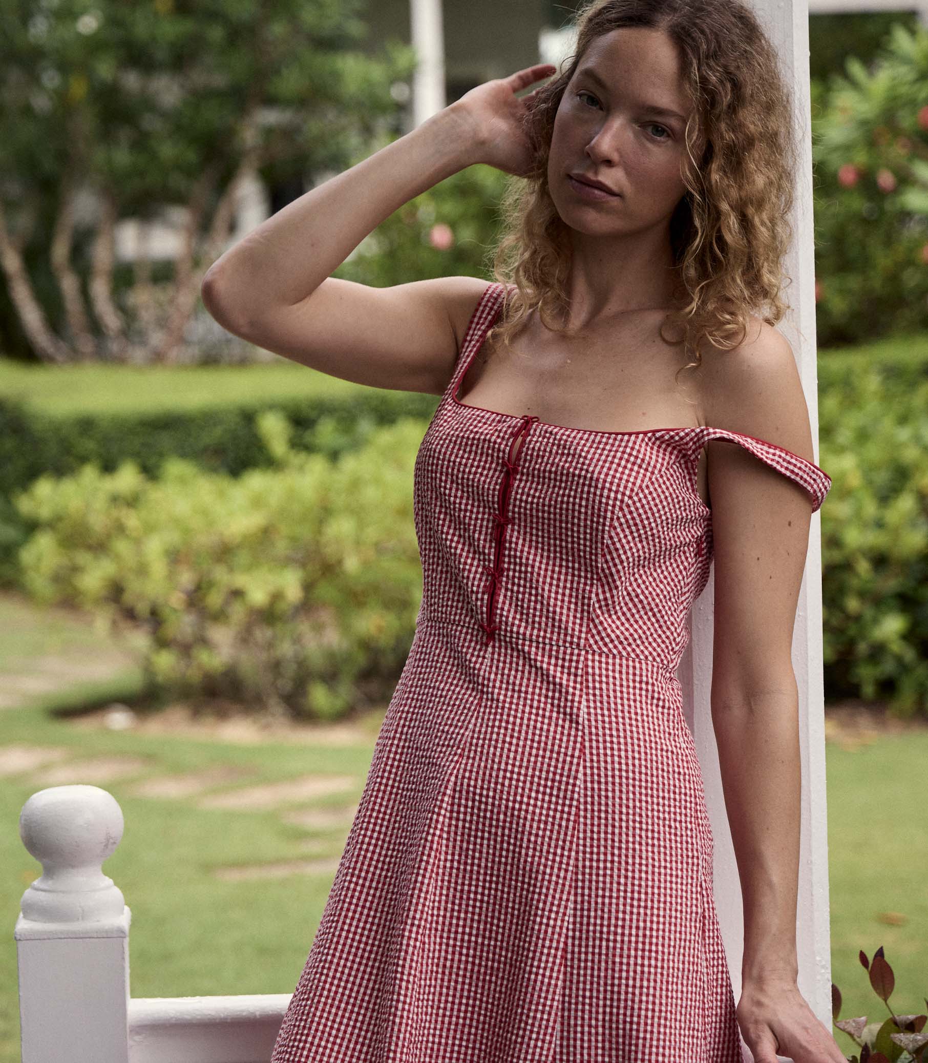 DELANEY DRESS -- ROUGE LA MADDALENA GINGHAM | SUMMER 24