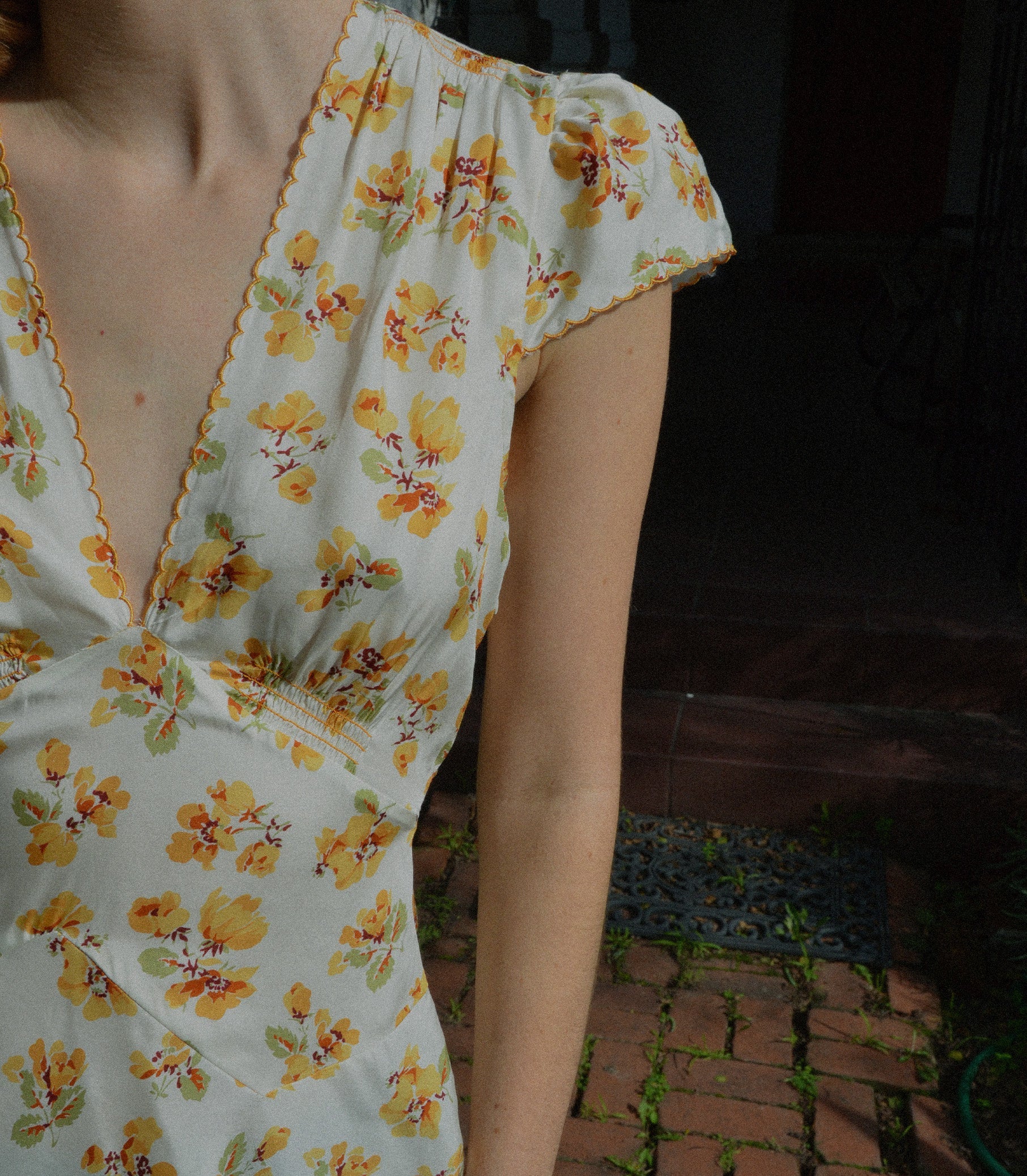 DIANNE DRESS -- AMBER FROLICKING FLORAL | SPRING 24