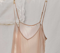 SHORT DEEP V-NECK SLIP -- CONCH | CORE