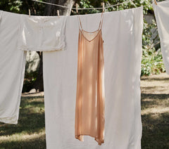 LONG DEEP V-NECK SLIP -- SAND DOLLAR | CORE