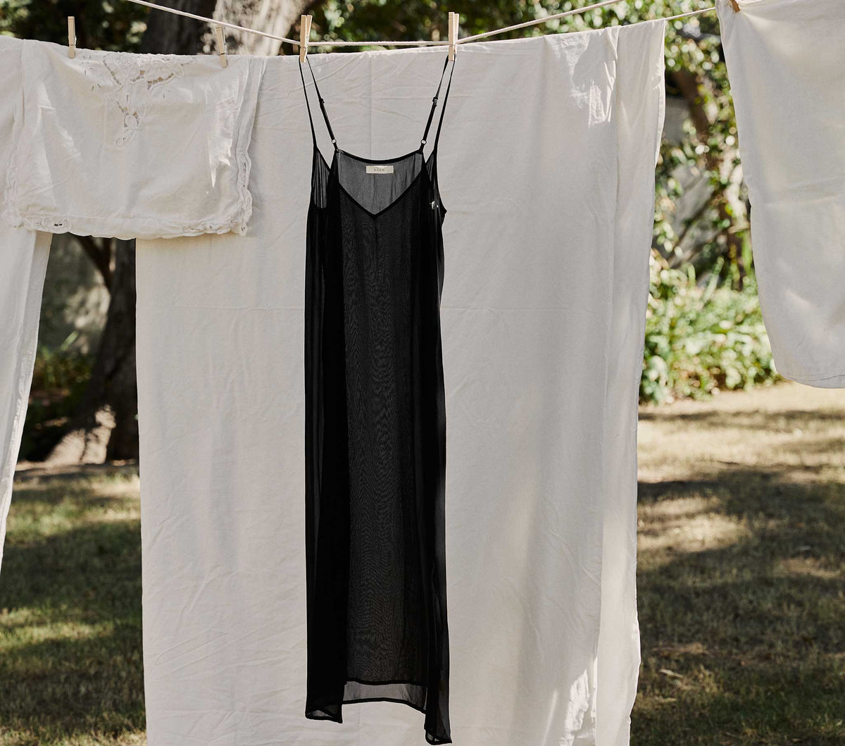 LONG DEEP V-NECK SLIP -- BLACK | CORE