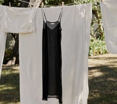 LONG DEEP V-NECK SLIP -- BLACK | CORE