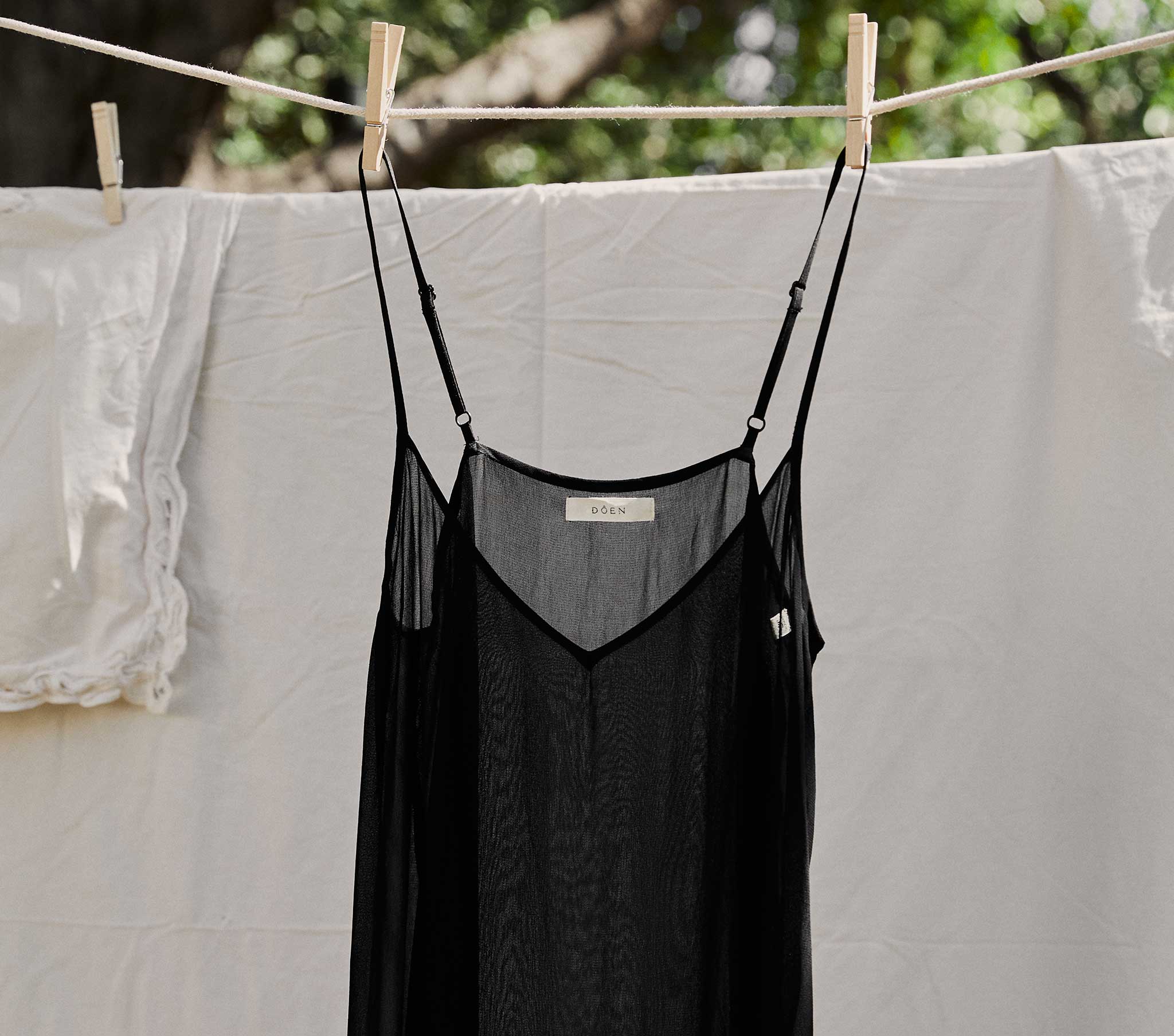 LONG DEEP V-NECK SLIP -- BLACK | CORE