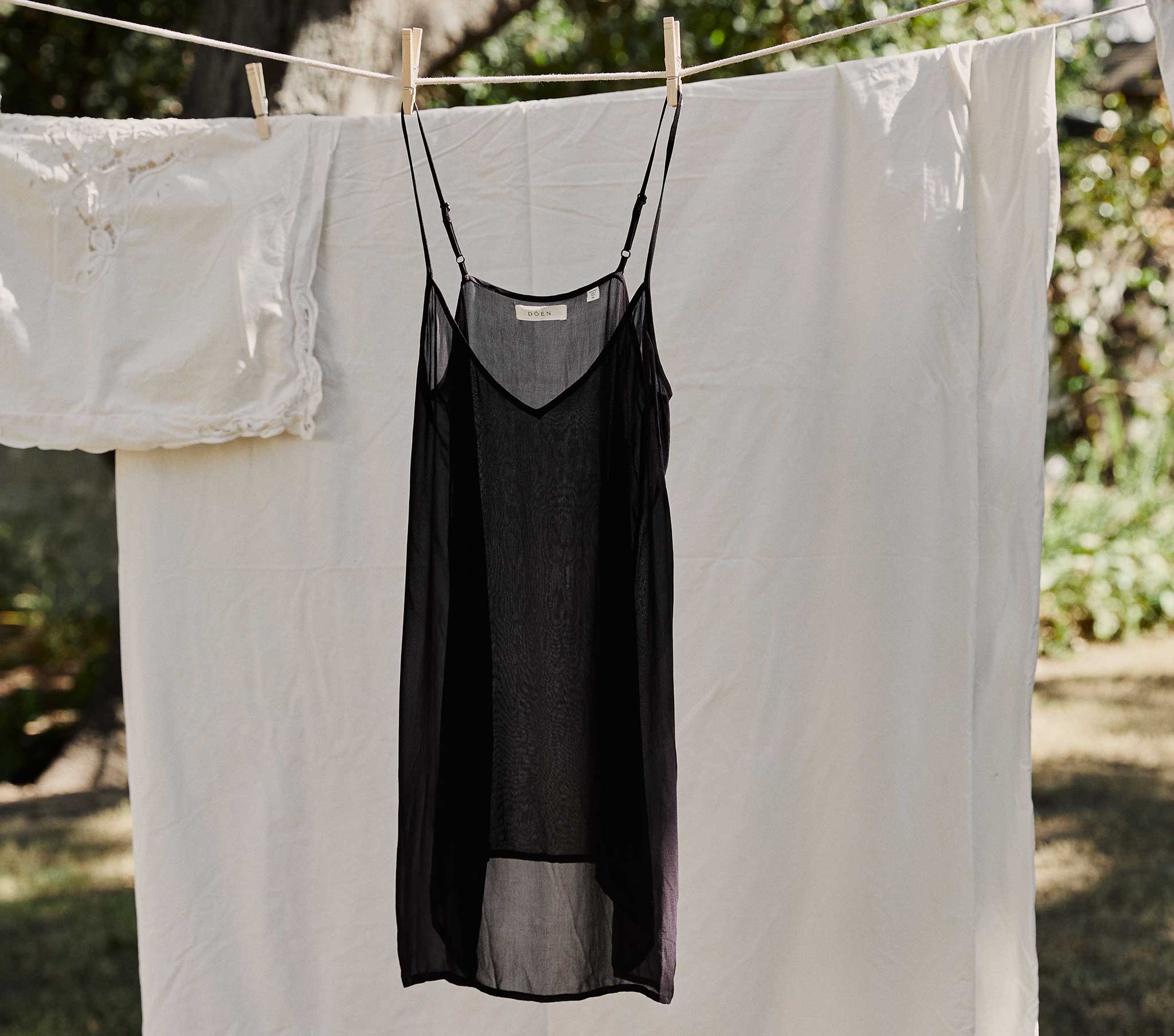 SHORT DEEP V-NECK SLIP -- BLACK | CORE