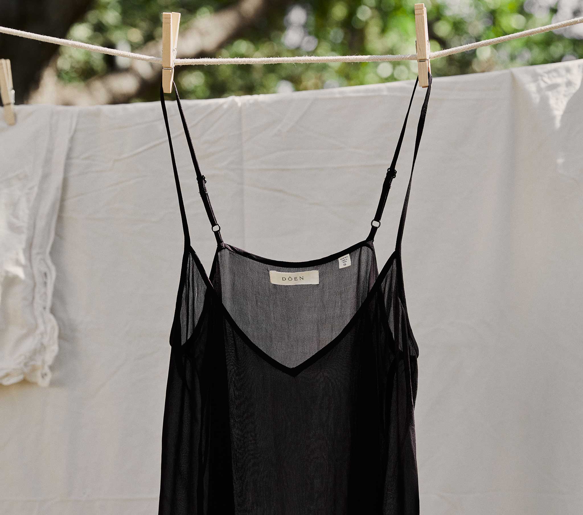 SHORT DEEP V-NECK SLIP -- BLACK | CORE