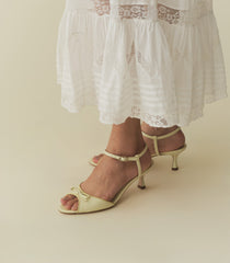 ARIANNA PEEP TOE HEEL -- LEMON CHIFFON NAPPA | SPRING 24