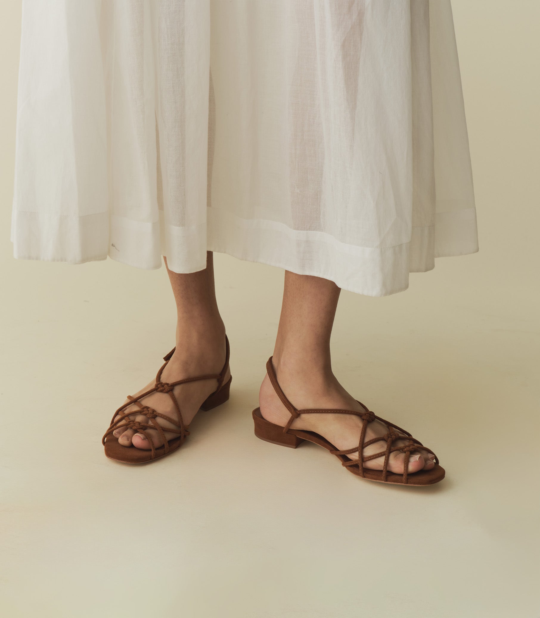 CORSICA SANDAL -- COGNAC SUEDE | SPRING 24