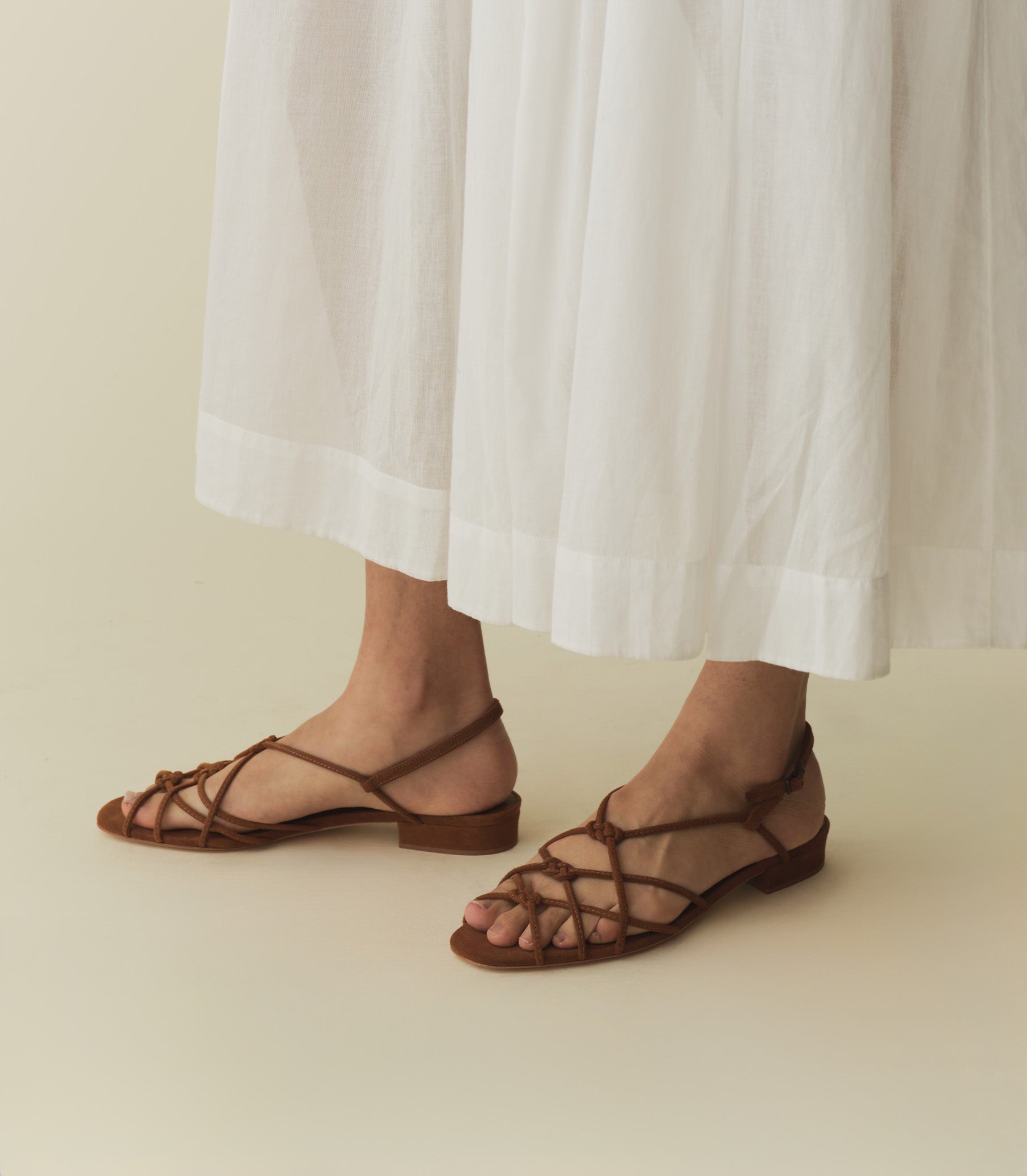 CORSICA SANDAL -- COGNAC SUEDE | SPRING 24