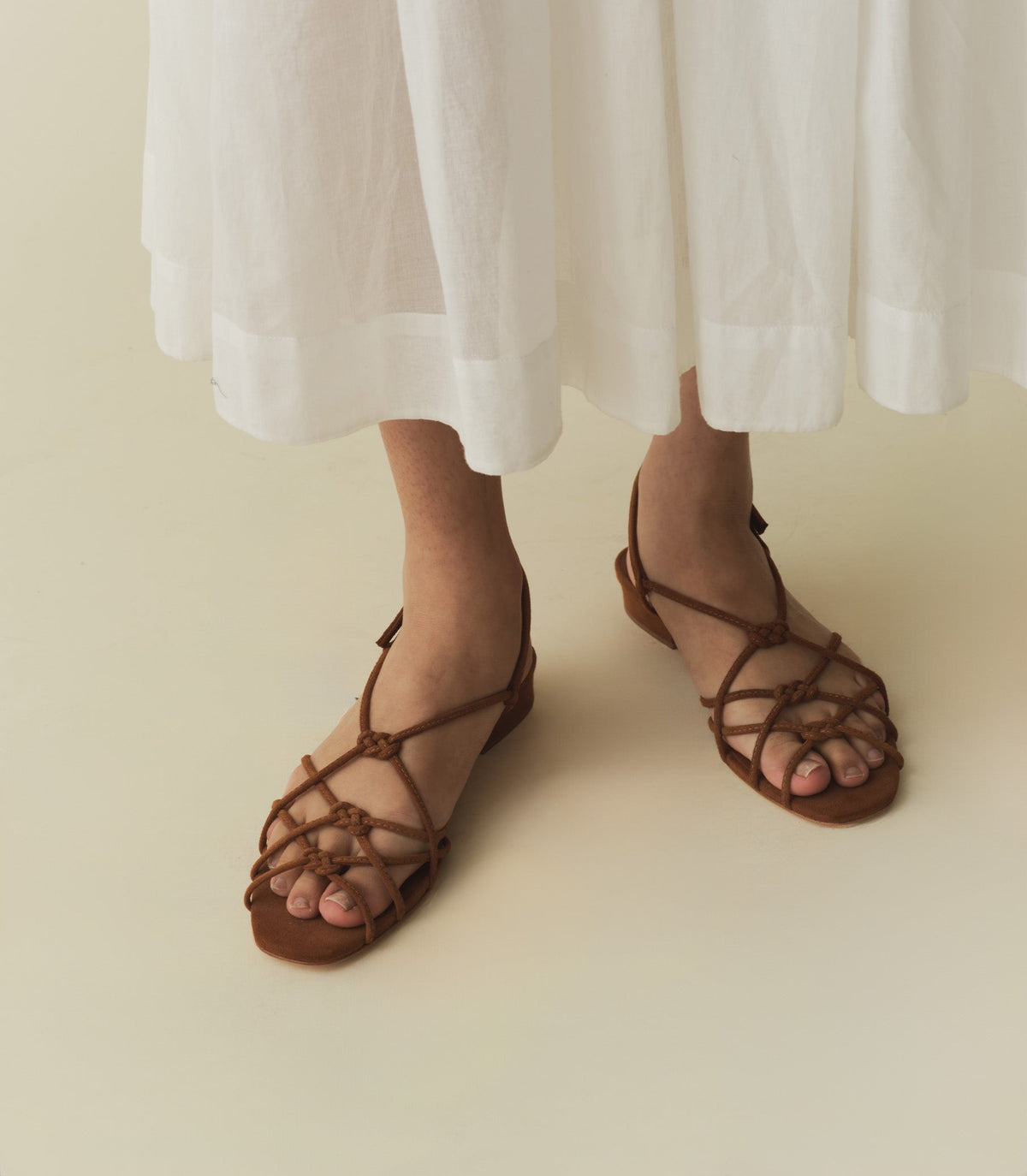 CORSICA SANDAL -- COGNAC SUEDE | SPRING 24