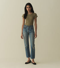 VIVI CASHMERE BLEND TEE -- PASTURE | SPRING 24