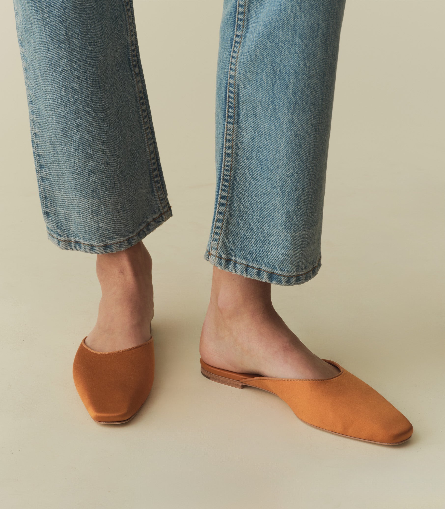 WREN MULE -- PAPRIKA SATIN | SPRING 24