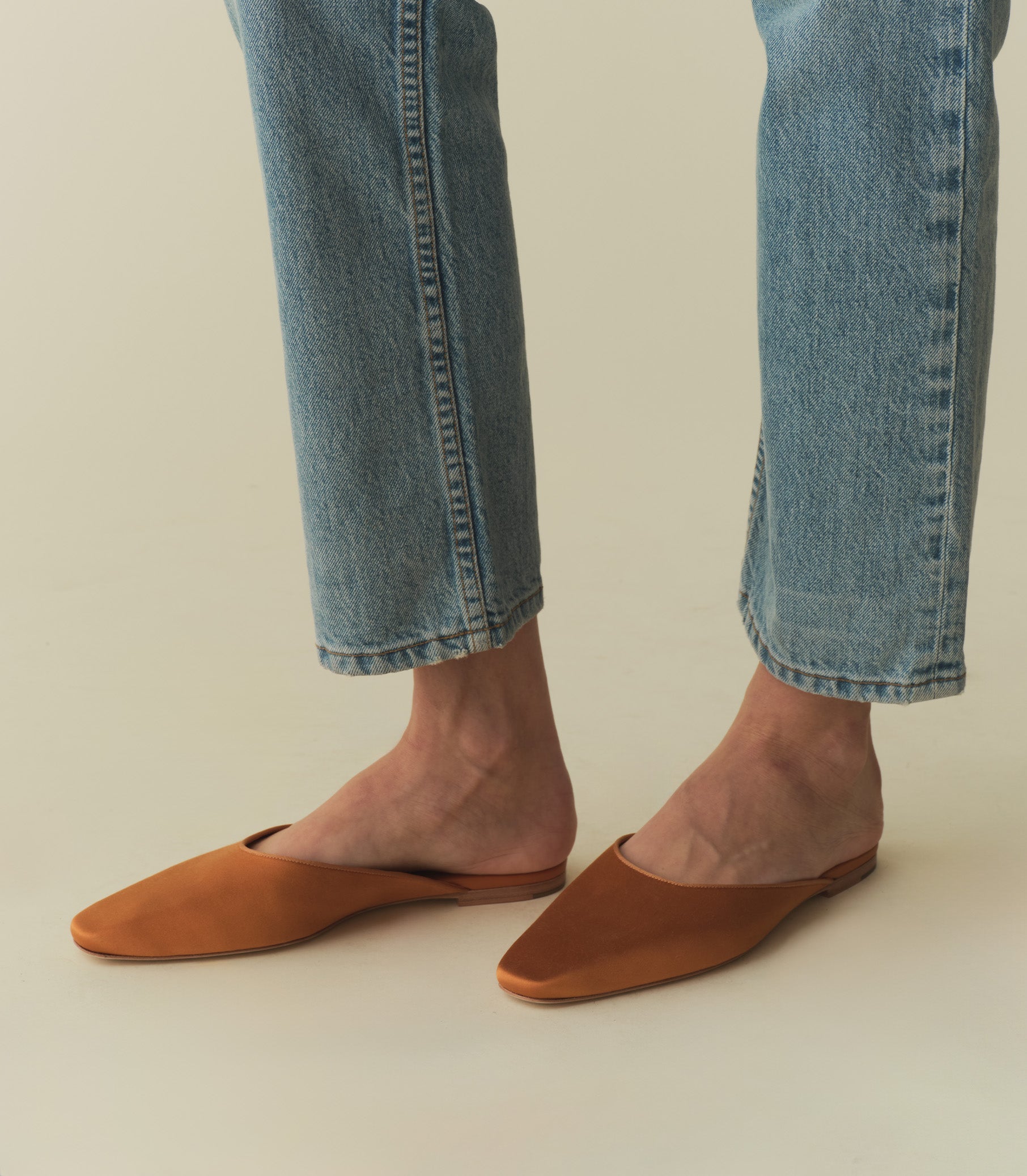 WREN MULE -- PAPRIKA SATIN | SPRING 24