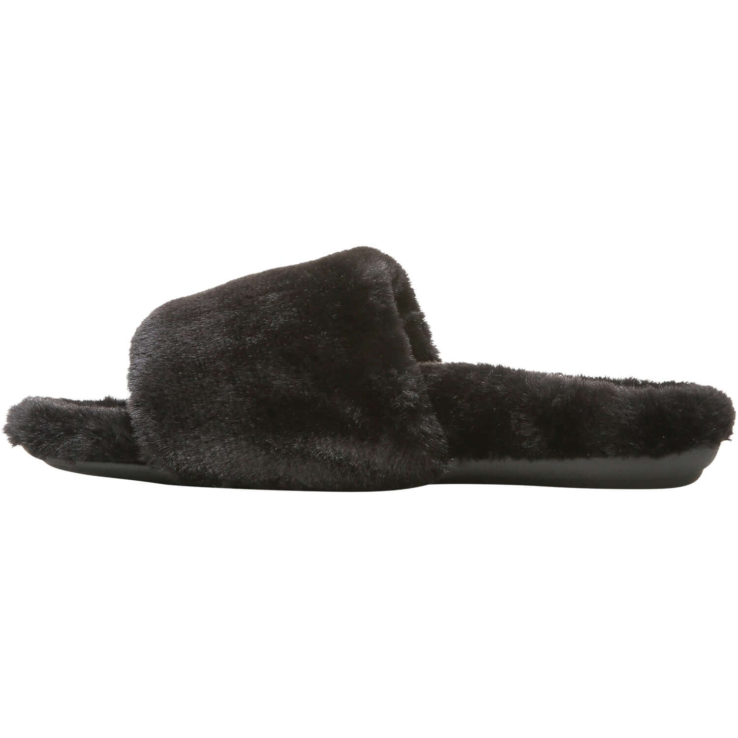 Women's Vionic Dream Plush Black Faux Fur