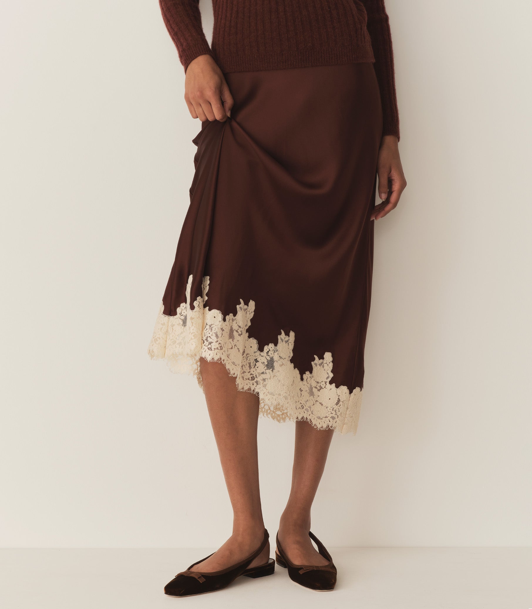 ELOWEN SKIRT -- CAFE | FALL 24