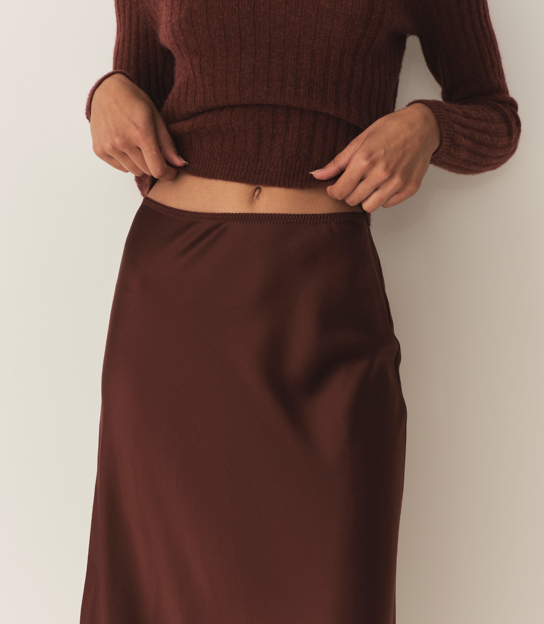 ELOWEN SKIRT -- CAFE | FALL 24