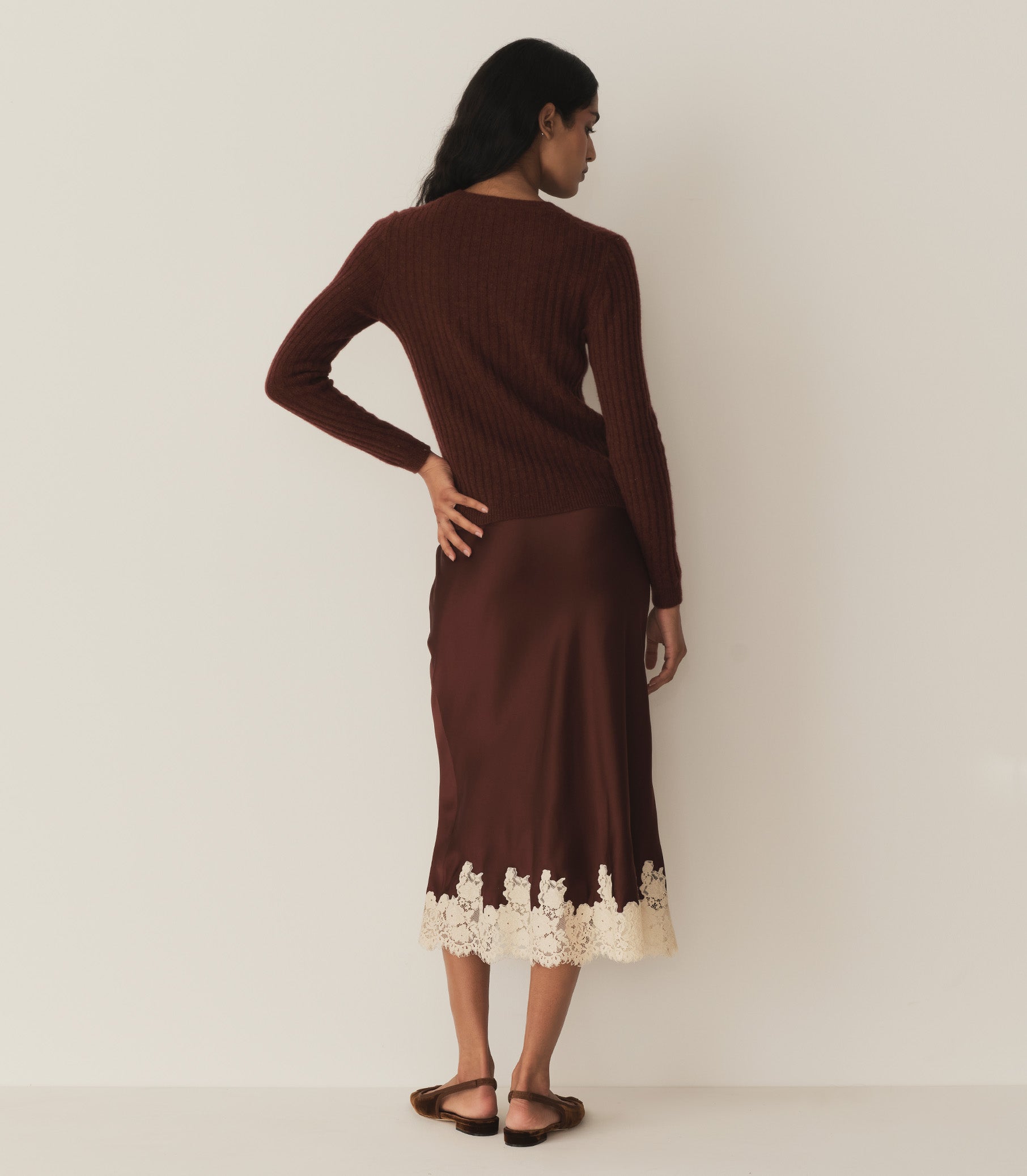 ELOWEN SKIRT -- CAFE | FALL 24