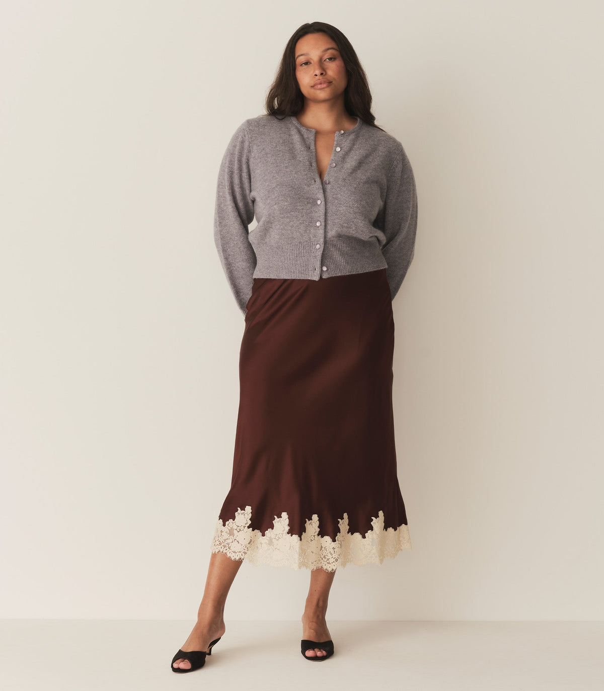 ELOWEN SKIRT -- CAFE | FALL 24