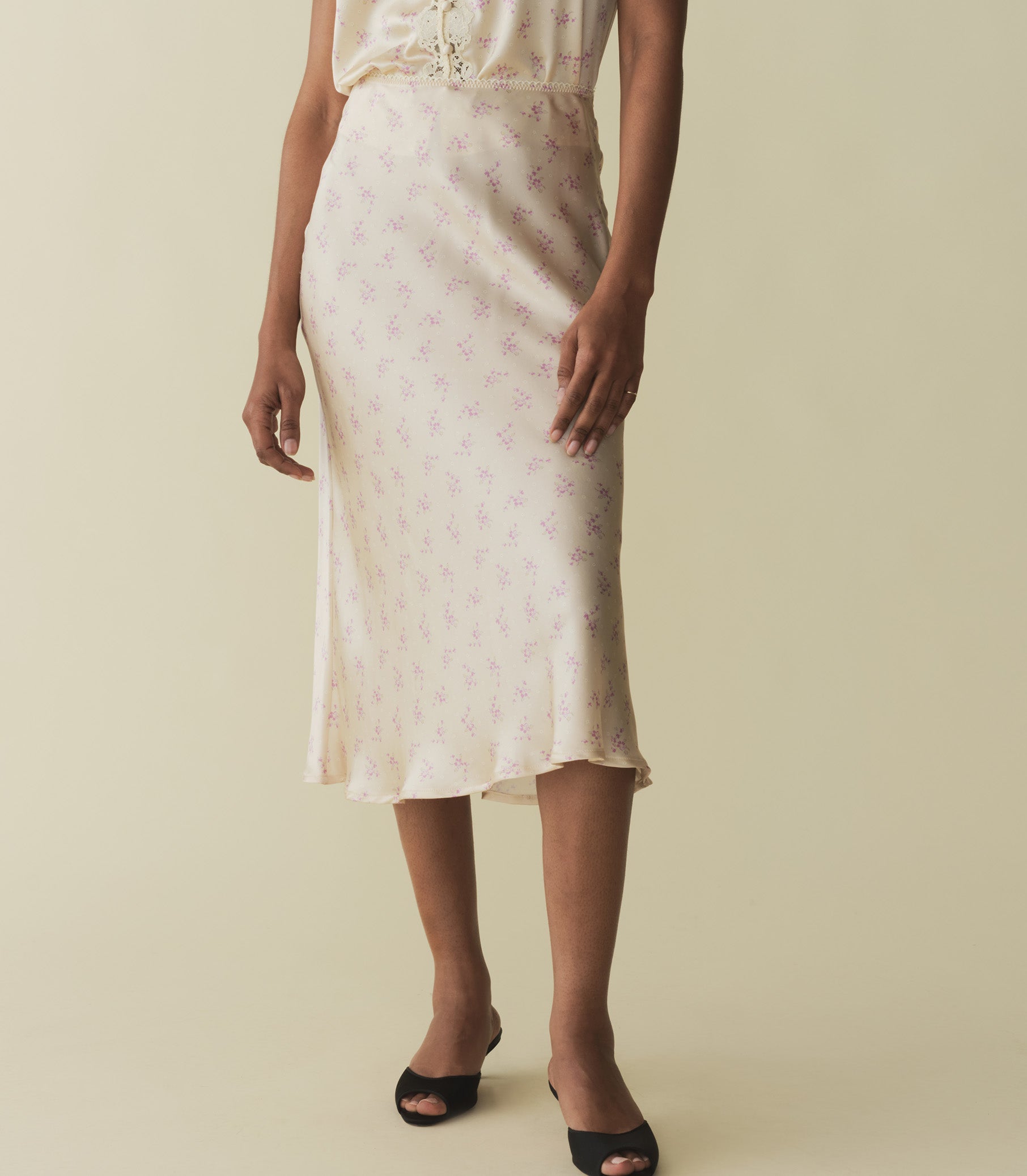 ELOWEN SKIRT -- ROSE HILLSIDE HEATHER | SPRING 24