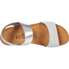 Women's Naot Emily Grey Linen Leather