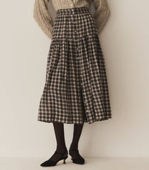 FABIENNE SKIRT -- NAVY COUNTRYSIDE PLAID | FALL 24