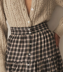 FABIENNE SKIRT -- NAVY COUNTRYSIDE PLAID | FALL 24