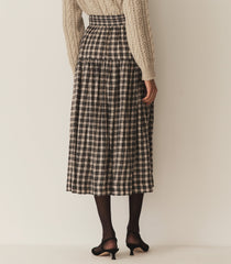 FABIENNE SKIRT -- NAVY COUNTRYSIDE PLAID | FALL 24