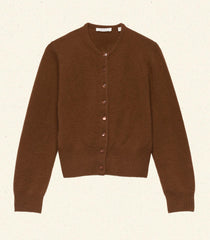 FAIRCHILD CASHMERE CARDIGAN -- CORDOVAN | FALL 24