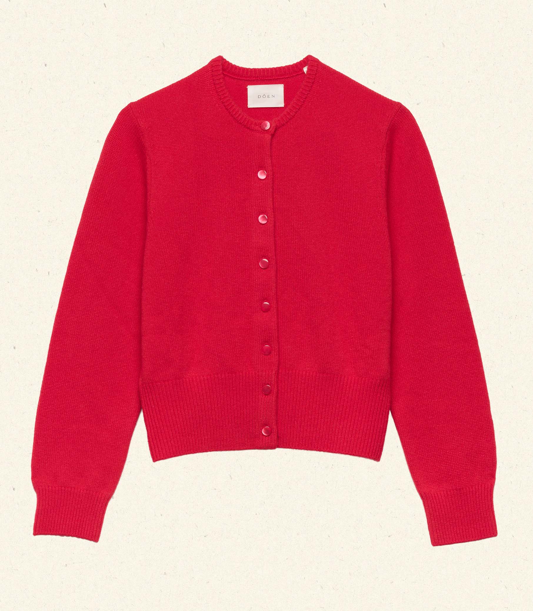 FAIRCHILD CASHMERE CARDIGAN -- TOMATO | FALL 24