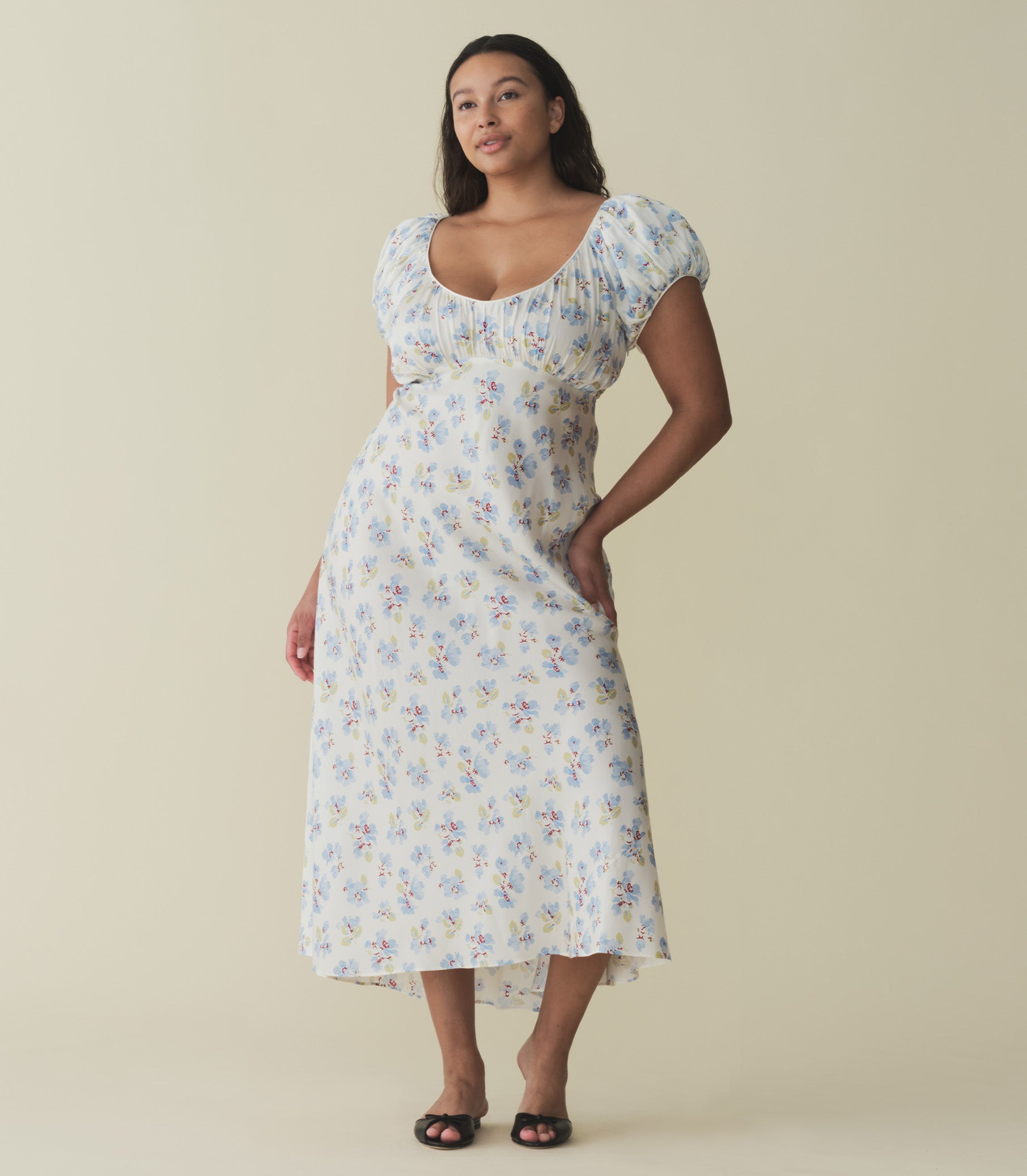 FLORENCIA DRESS -- BLEU FROLICKING FLORAL | SPRING 24