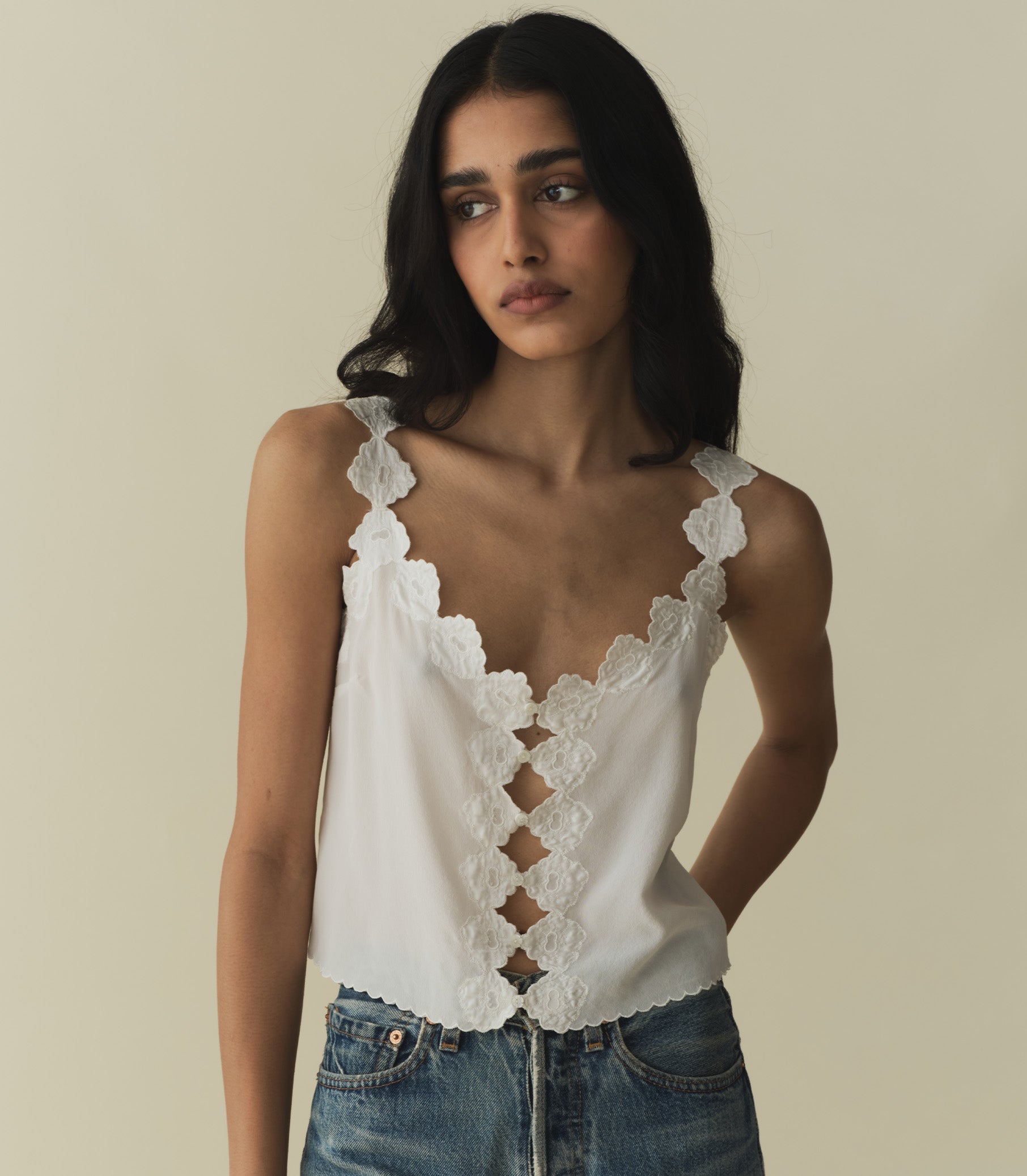 FLORES TOP -- SALT | SUMMER 24