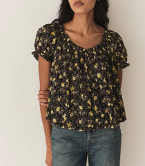 FREDERICA TOP -- NOIR WINDING BLOSSOMS | FALL 24