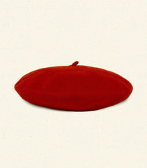 GEORGIANNA BERET -- RED WOOL | FALL 24