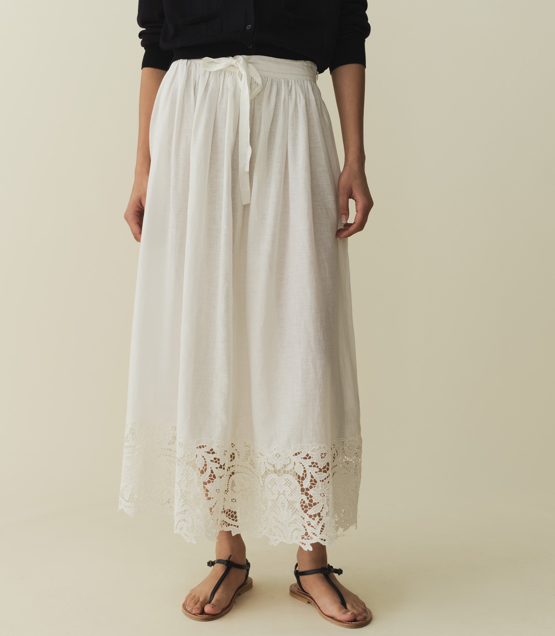 GLORIANE SKIRT -- SALT | SUMMER 24