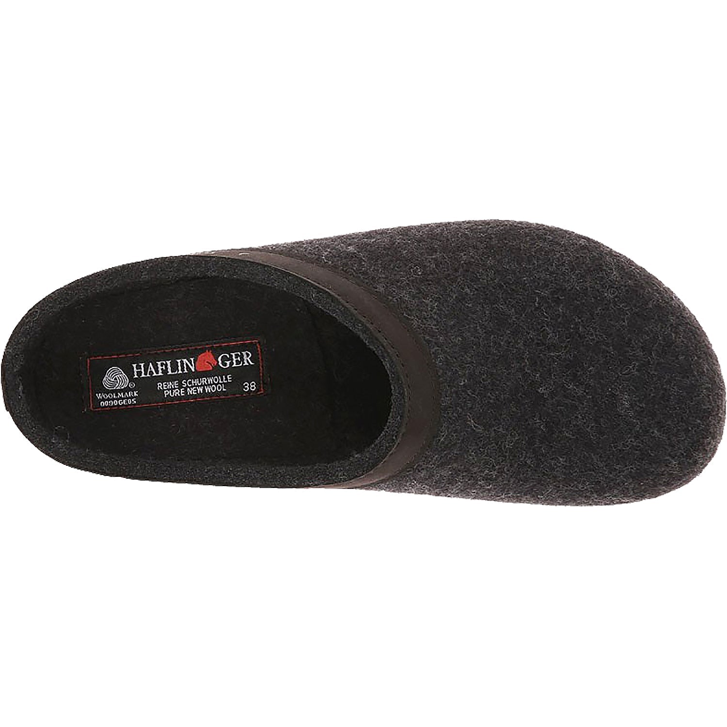 Unisex Haflinger GZL Charcoal Wool Felt