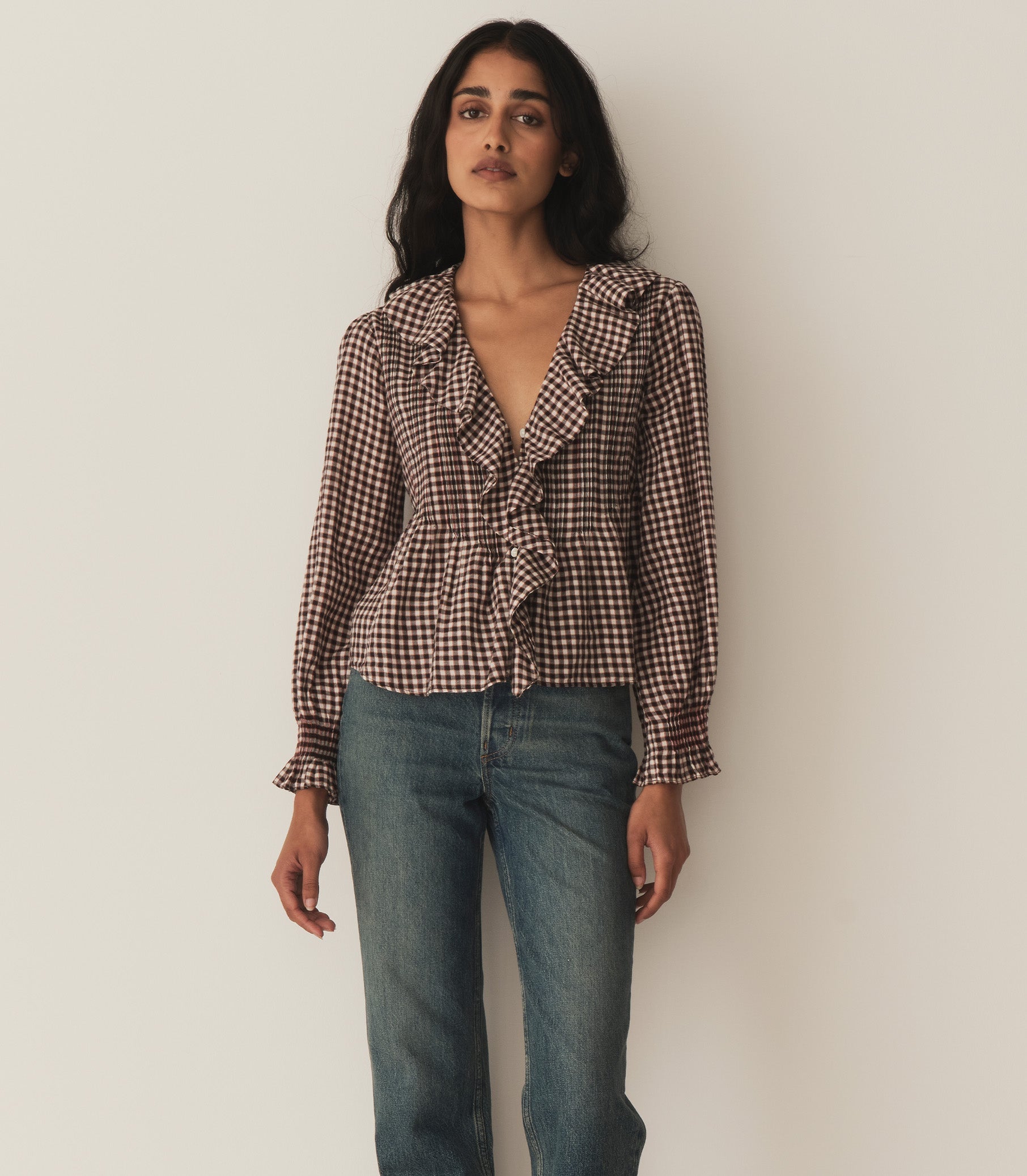 HARDY TOP --DELPHINE PLAID | FALL 24