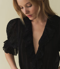 HENRI TOP -- BLACK EYELET | SPRING 24