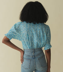 HENRI TOP -- BLEU DAISY FIELDS | SPRING 24