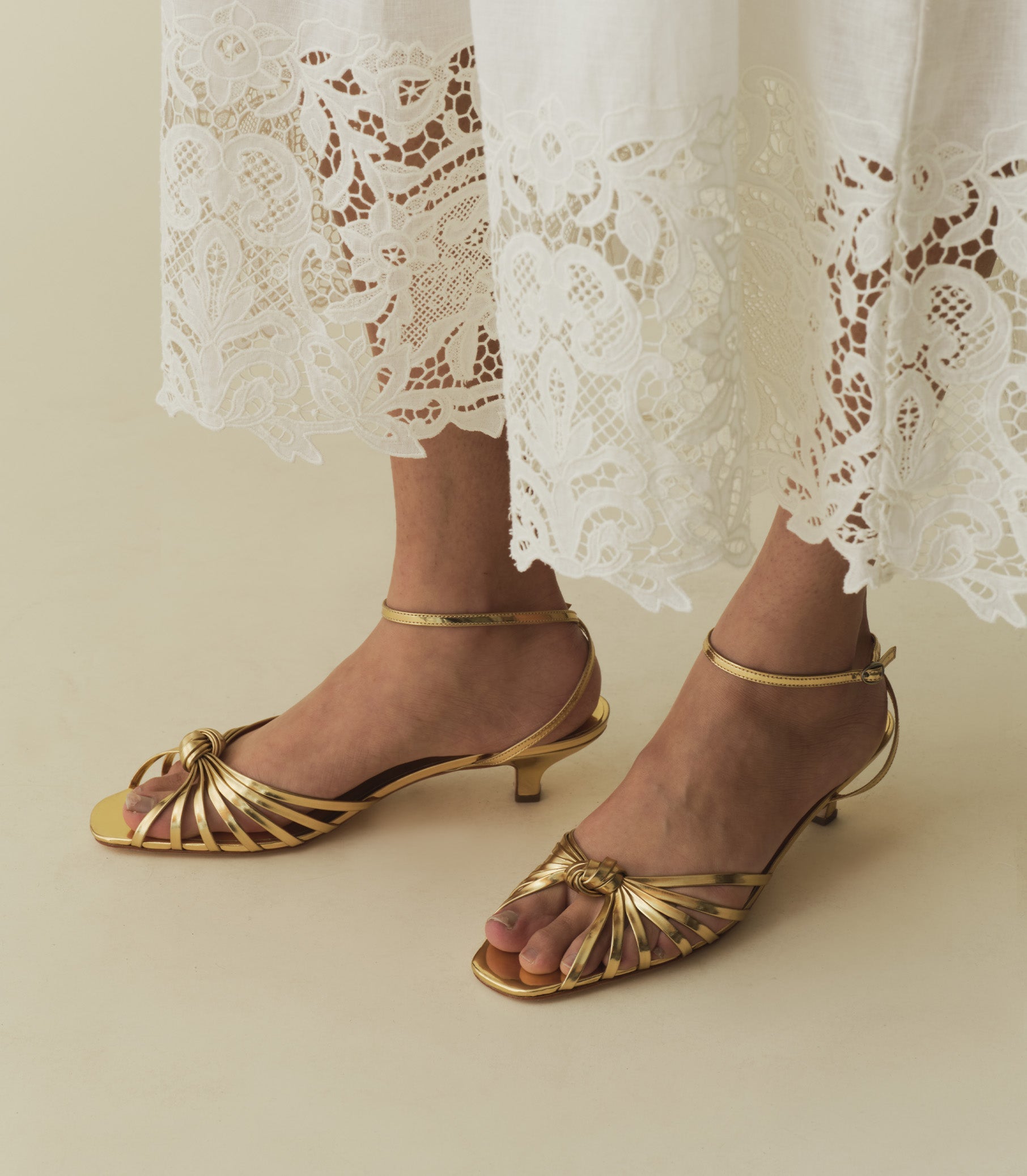 HEPBURN HEEL -- GOLD | SPRING 24