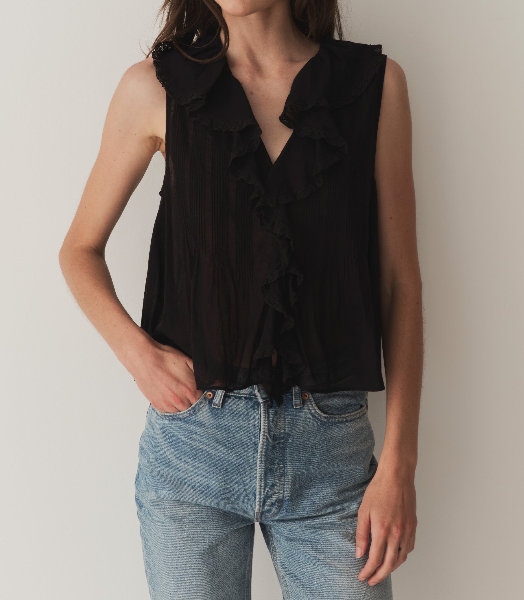 HILDA TOP -- BLACK | SUMMER 24