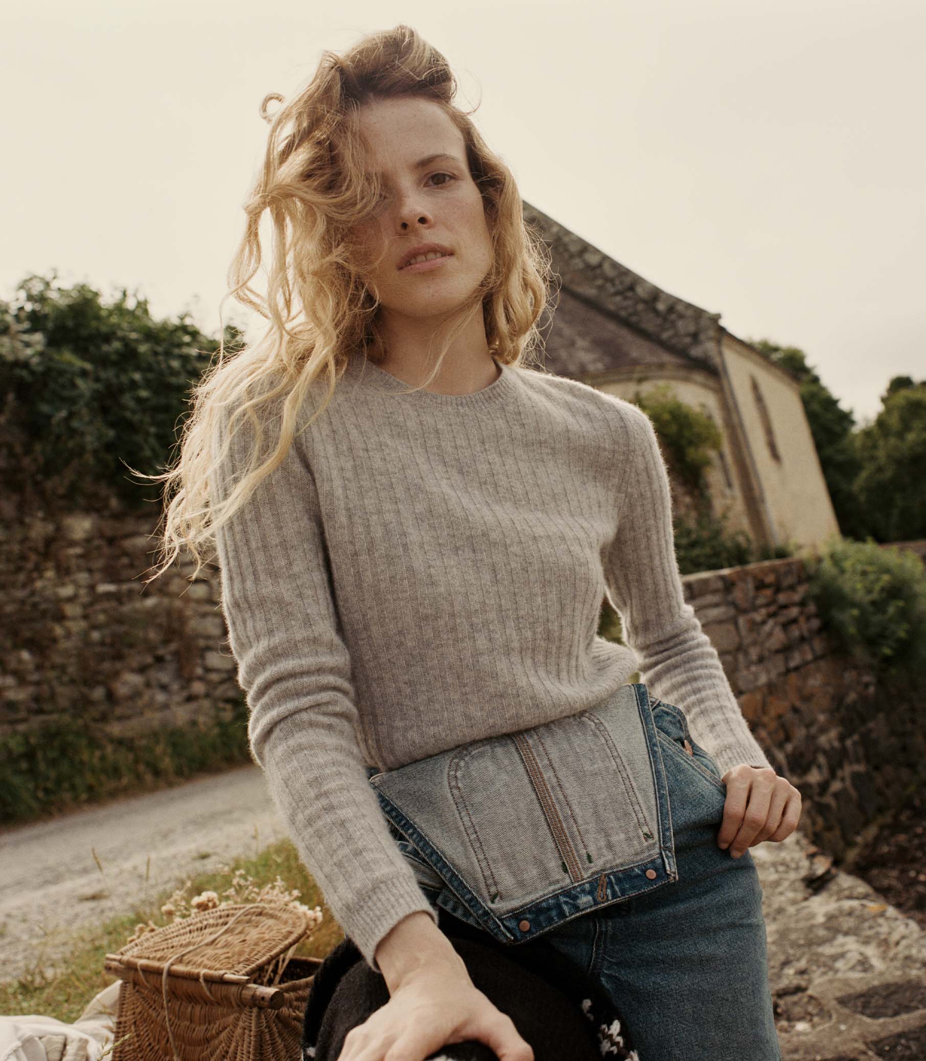 HYERES CASHMERE SWEATER -- RAINCLOUD | FALL 24