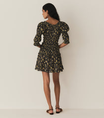 ISMENE DRESS -- NOIR WINDING BLOSSOMS | FALL 24